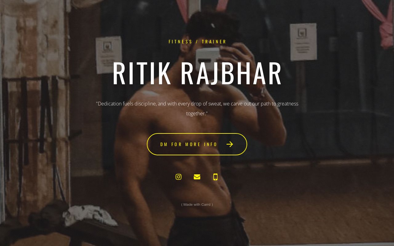 Carrd profile picture for @rittik